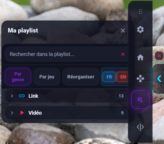 Playlist triée par genre